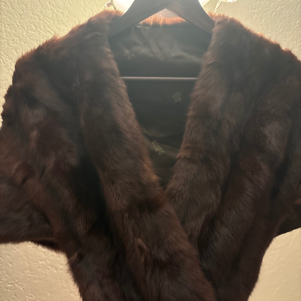 Mink Fur Stole/Shawl Size: Small
